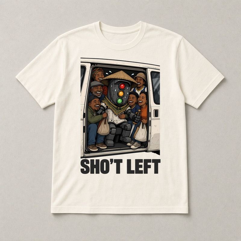 Sho't Left tee concept mockup